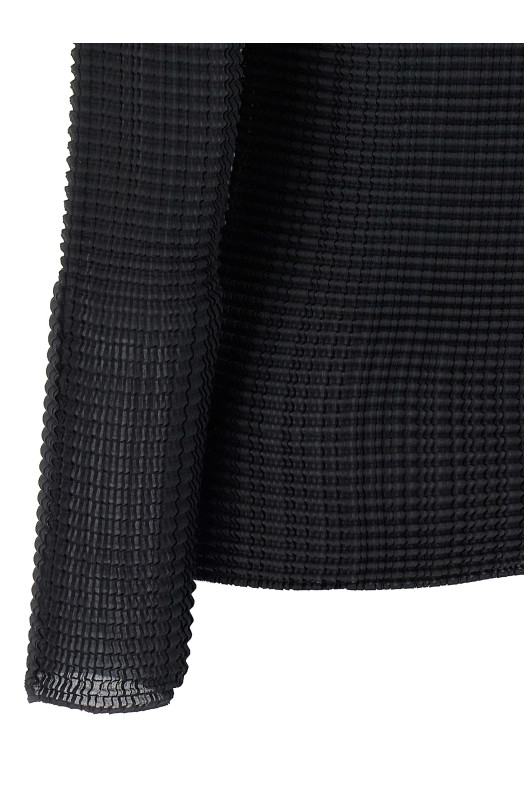 'Wooly Pleats' blouse Black