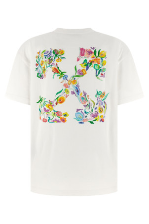 'Arrow Glowing Flower' T-shirt White