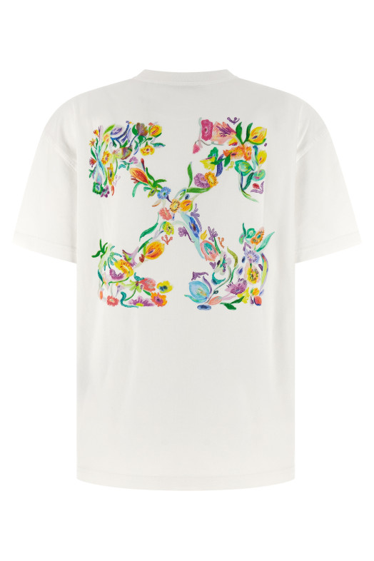 'Arrow Glowing Flower' T-shirt White