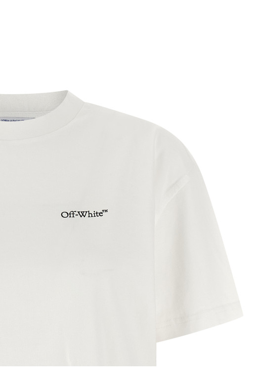 'Arrow Glowing Flower' T-shirt White