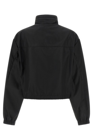 Re-Nylon cropped jacket Black