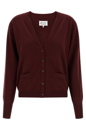 'Four Stitches' cardigan Bordeaux