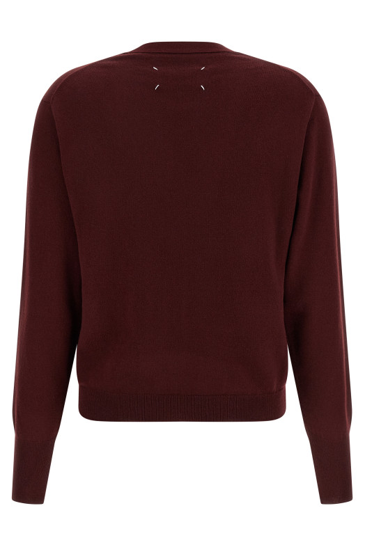 'Four Stitches' cardigan Bordeaux