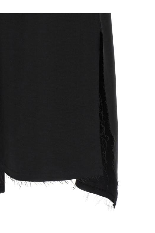 'Y-3 Sport Uniform Raw Cut 3-Stripes' skirt Black