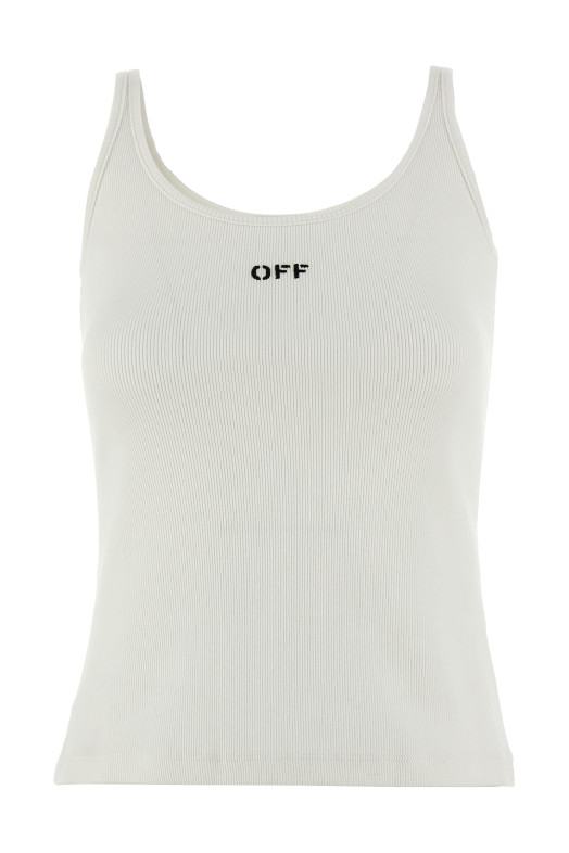 'Off stamp' top White