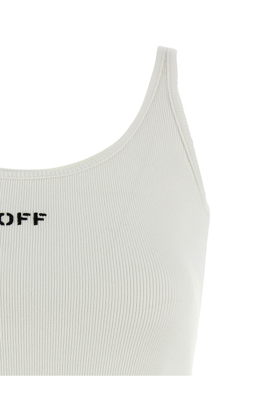 'Off stamp' top White
