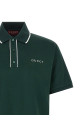 Поло с вышитым логотипом Зеленый GUCCI 806250XJHHO3015