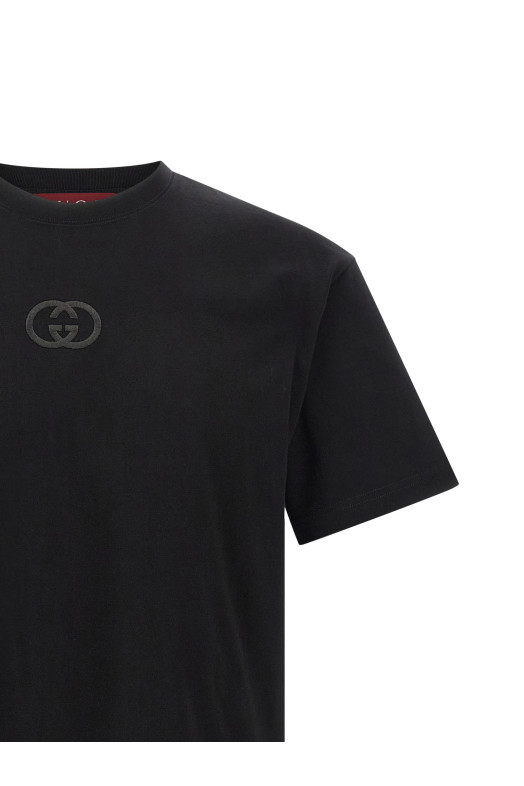 'Incrocio GG' T-shirt Black