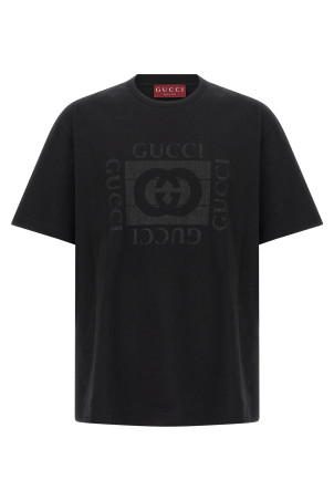 'Gucci Incrocio GG' T-shirt Black
