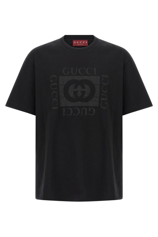 'Gucci Incrocio GG' T-shirt Black