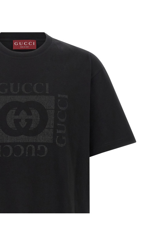 'Gucci Incrocio GG' T-shirt Black