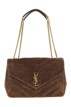 'Loulou' large shoulder bag Brown