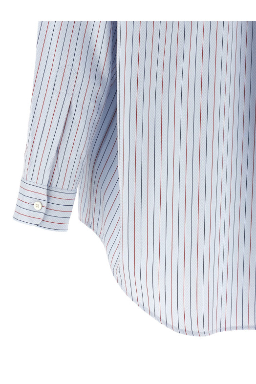 Рубашка в полоску СИНЯЯ PRADA P972NRSOOO19CKF0076