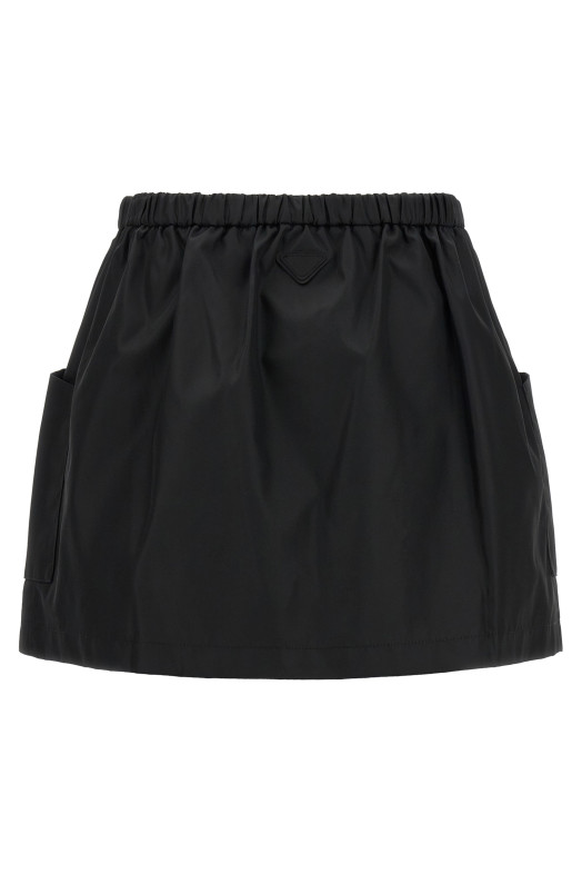 Re-Nylon skirt Black