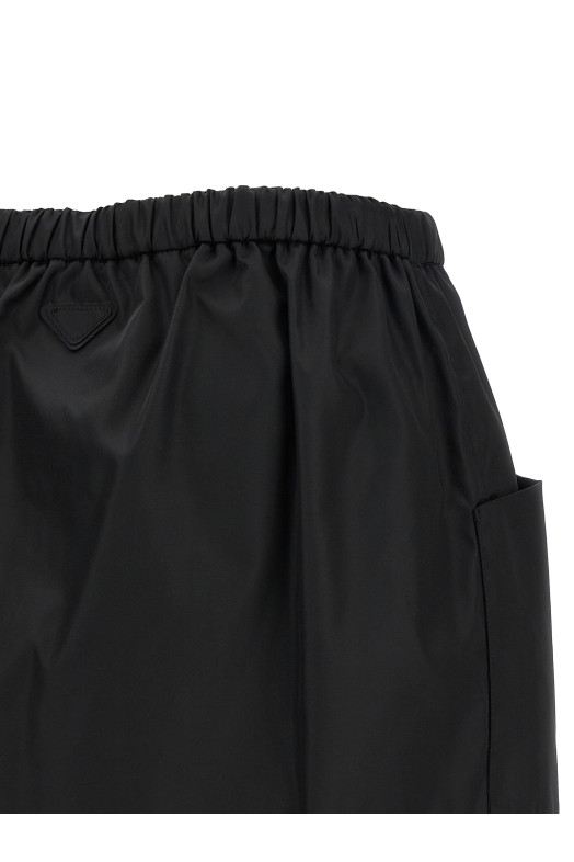 Re-Nylon skirt Black