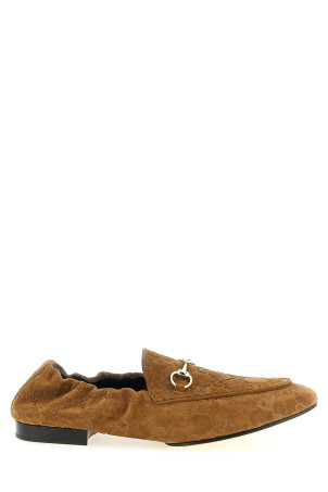 GG suede loafers Brown