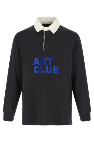 'Art Club' polo shirt Black