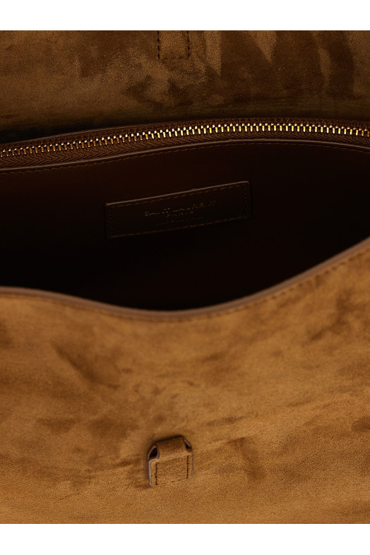 Небольшая сумка через плечо «Le 5 à 7» Коричневая 7139381U80W2916