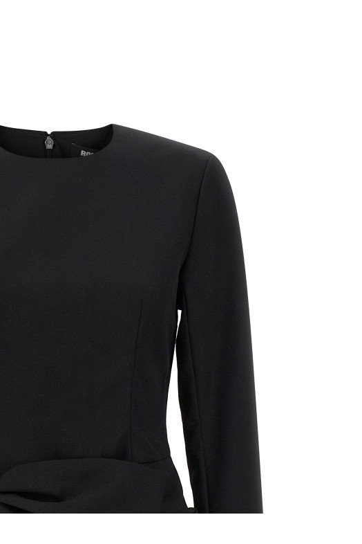 Платье с большим бантом Черное ROTATE BIRGER CHRISTENSEN 115158100100