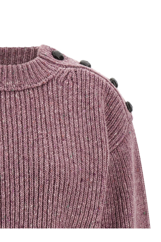 Donegal wool sweater Pink