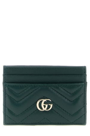 'GG Marmont' card holder Green