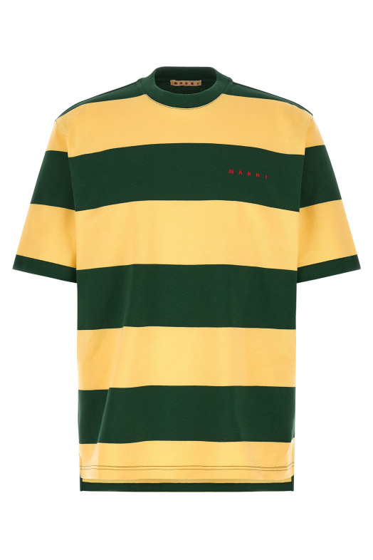 Макси-футболка в полоску, разноцветная MARNI HUMU0287S0UTC580STV60