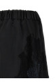 Lace insert shorts Black
