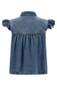 'Denim Ruffle' top Blue