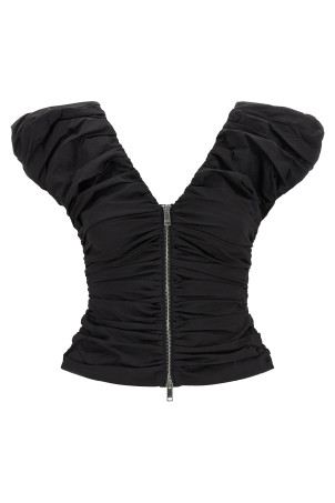 'Black Ruched' top Black