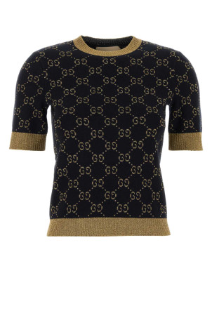 Embroidered cotton blend sweater GUCCI (526759X9W83)