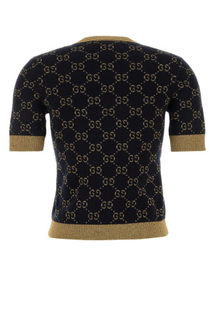 Embroidered cotton blend sweater GUCCI (526759X9W83)