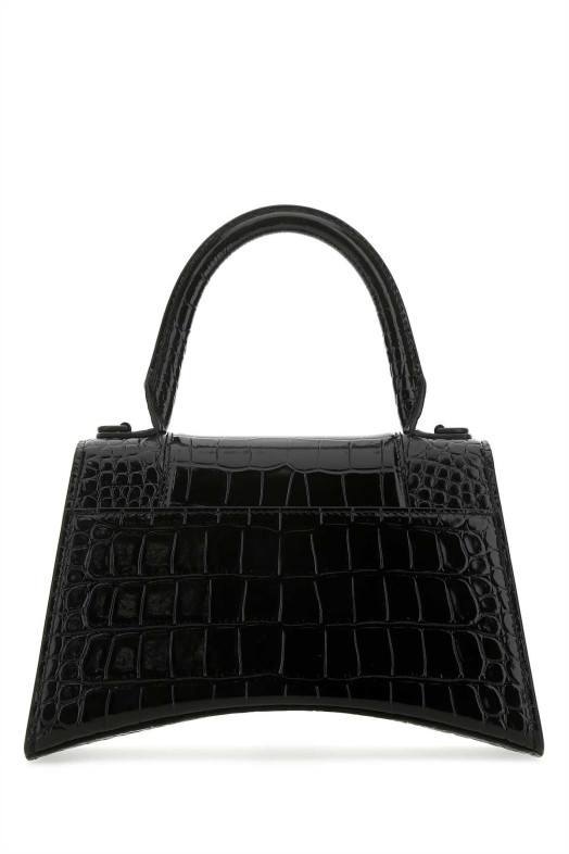 Black leather small Hourglass handbag Black BALENCIAGA (5935461LR67)