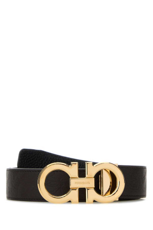 Dark brown leather reversible belt SALVATORE FERRAGAMO (679710770651)