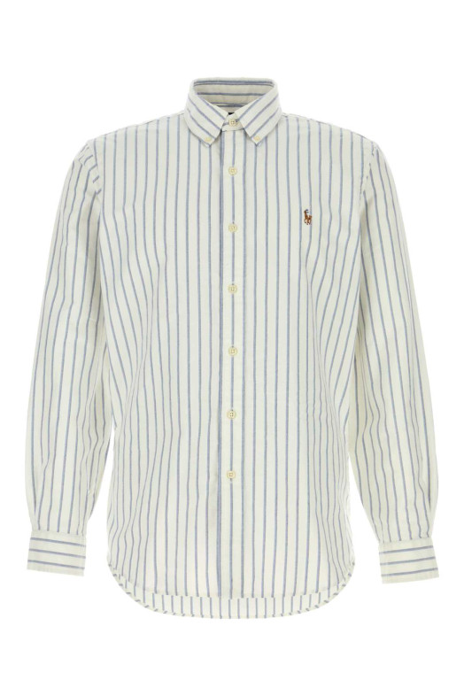 Рубашка-оксфорд с вышивкой Черная POLO RALPH LAUREN (710928918)