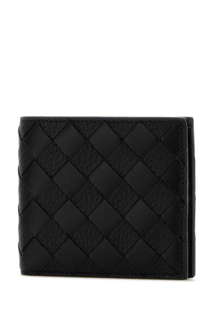 Black leather wallet Black BOTTEGA VENETA (743211V63U1)