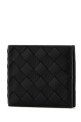 Black leather wallet Black BOTTEGA VENETA (743211V63U1)