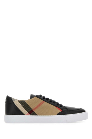 Embroidered canvas sneakers Black BURBERRY (8057508)