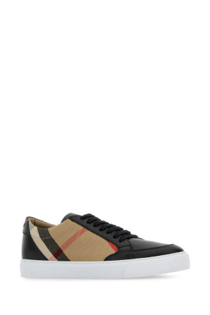 Embroidered canvas sneakers Black BURBERRY (8057508)