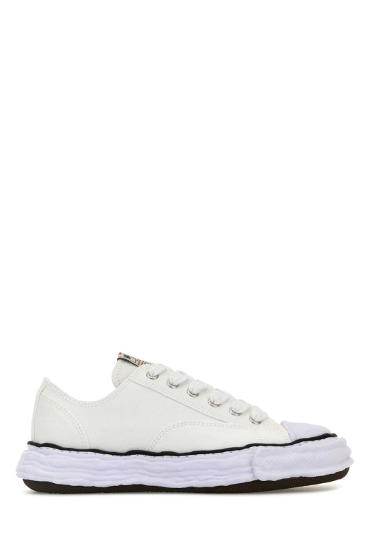 Белые кеды из холста White MAISON MIHARA YASUHIRO (A11FW702)