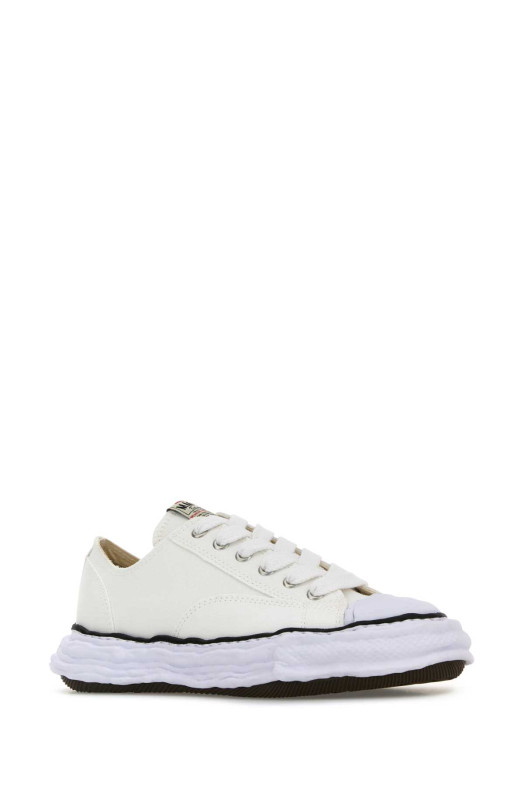 Белые кеды из холста White MAISON MIHARA YASUHIRO (A11FW702)