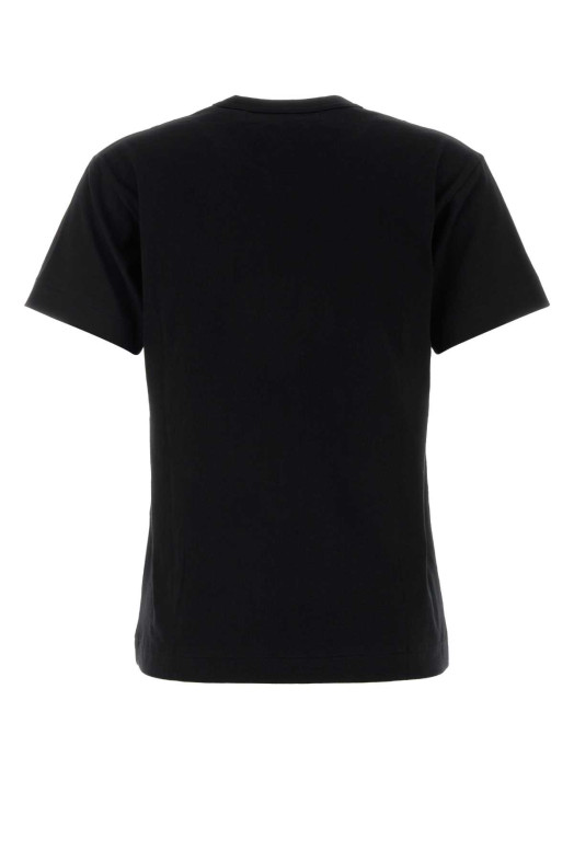 Black cotton t-shirt Black COMME DES GARCONS PLAY (AXT064051)