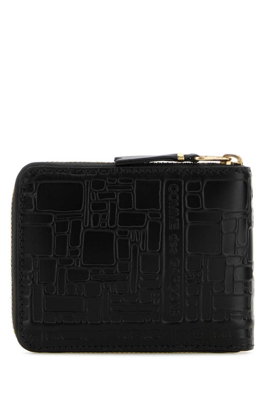 Black leather wallet Black COMME DES GARCONS (SA7100EL)