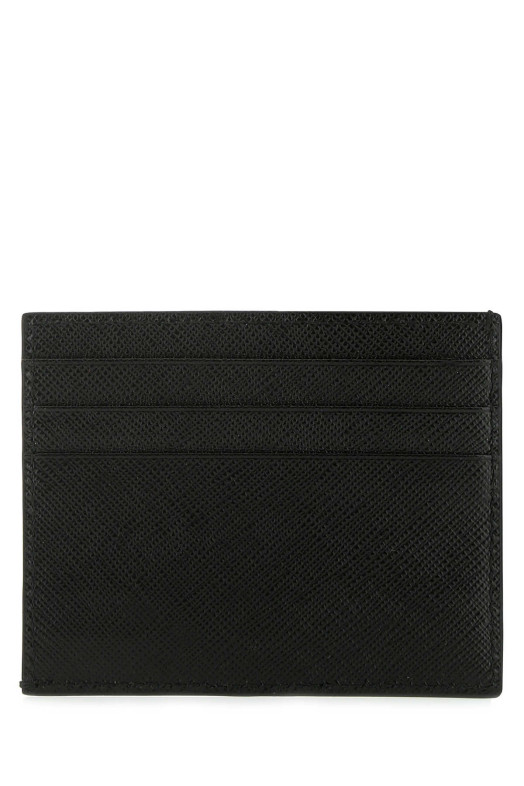 Black leather card holder Black PRADA (2MC223QME)