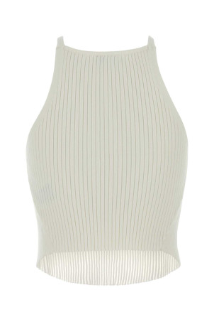 White viscose blend tank top COURREGES (325MTO450FI0001)