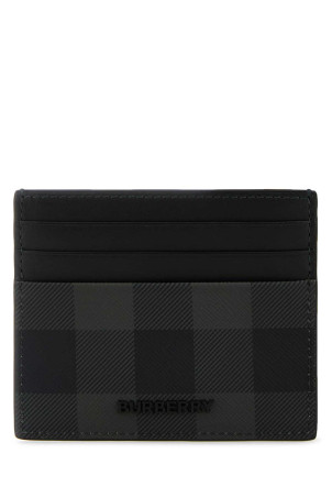 Printed canvas card holder Gray BURBERRY (8112259)