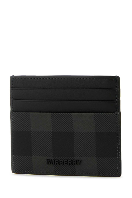 Printed canvas card holder Gray BURBERRY (8112259)