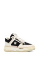 Two-tone leather and fabric MA-1 sneakers AMIRI (AMFOSR1097)