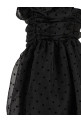 'Black Organza Ruched' dress Black