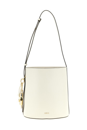 'Roxie' small bucket bag White