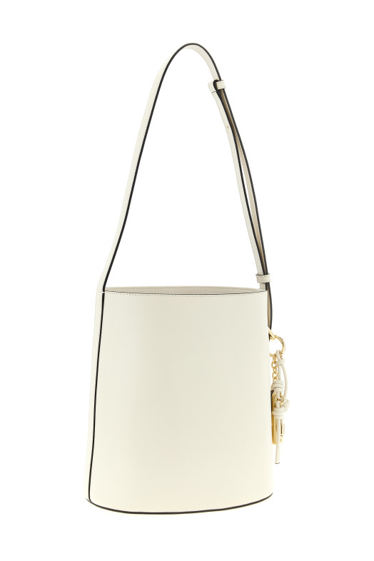 'Roxie' small bucket bag White